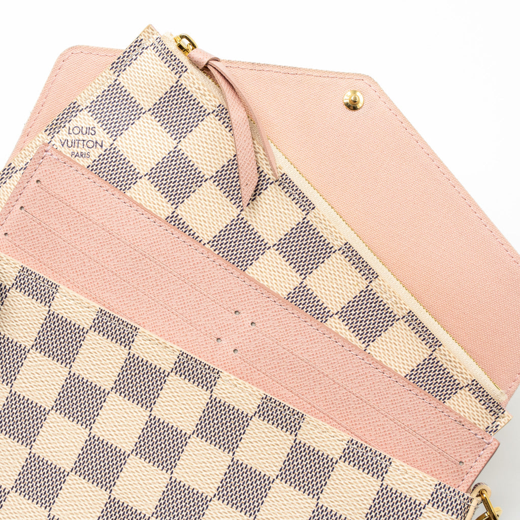 LOUIS VUITTON FELICIE POCHETTE DAMIER AZUR CANVAS GHW