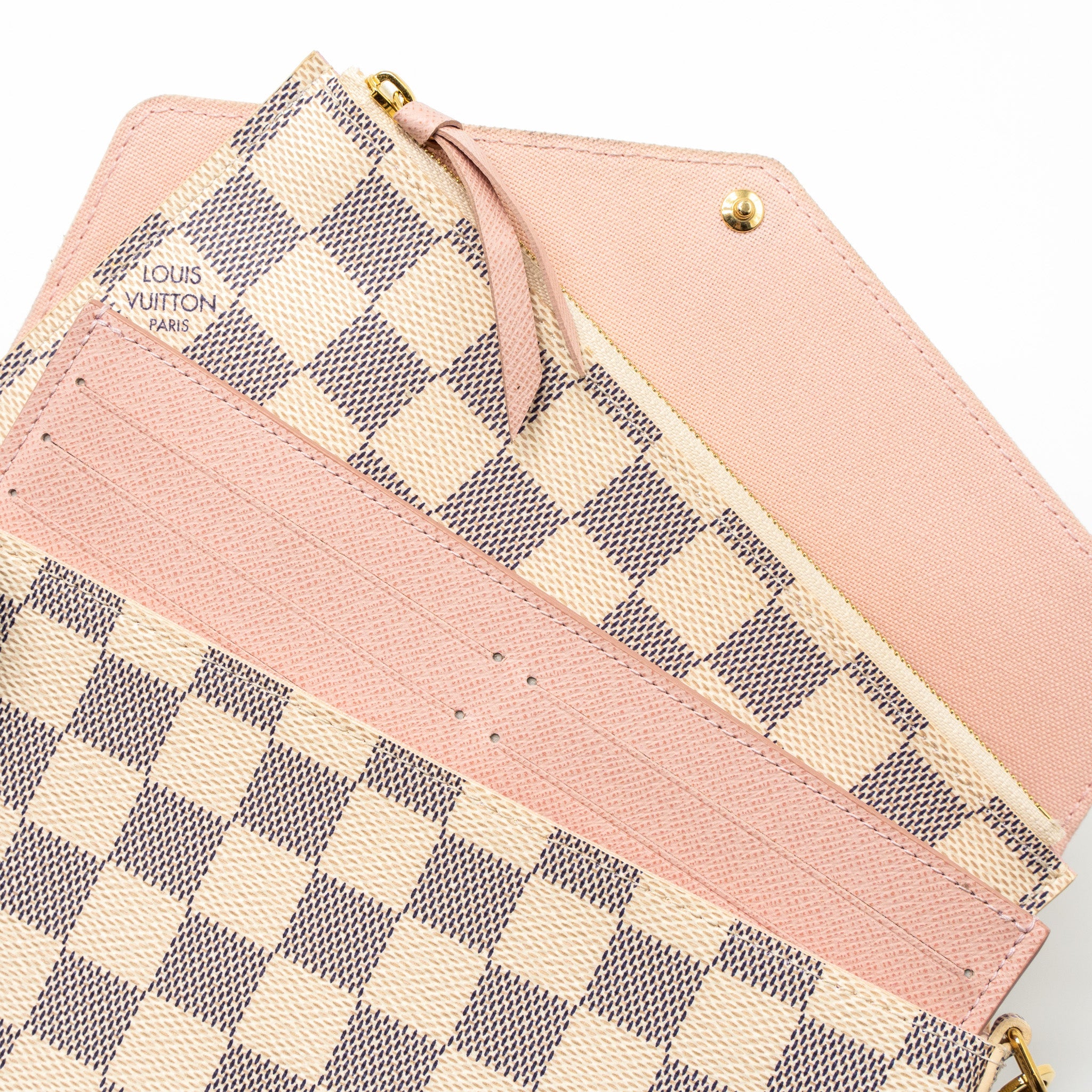 LOUIS VUITTON FELICIE POCHETTE DAMIER AZUR CANVAS GHW
