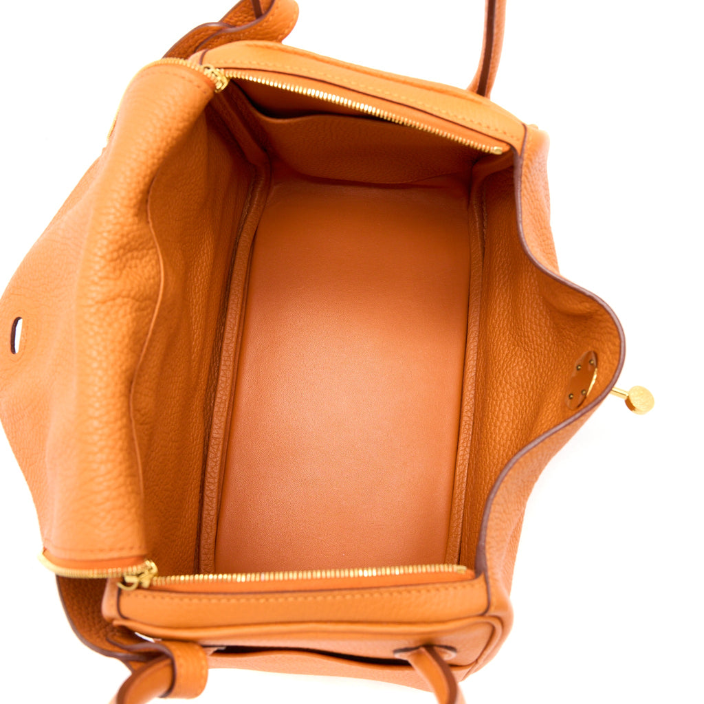 HERMES LINDY 26 CLEMENCE ORANGE GHW
