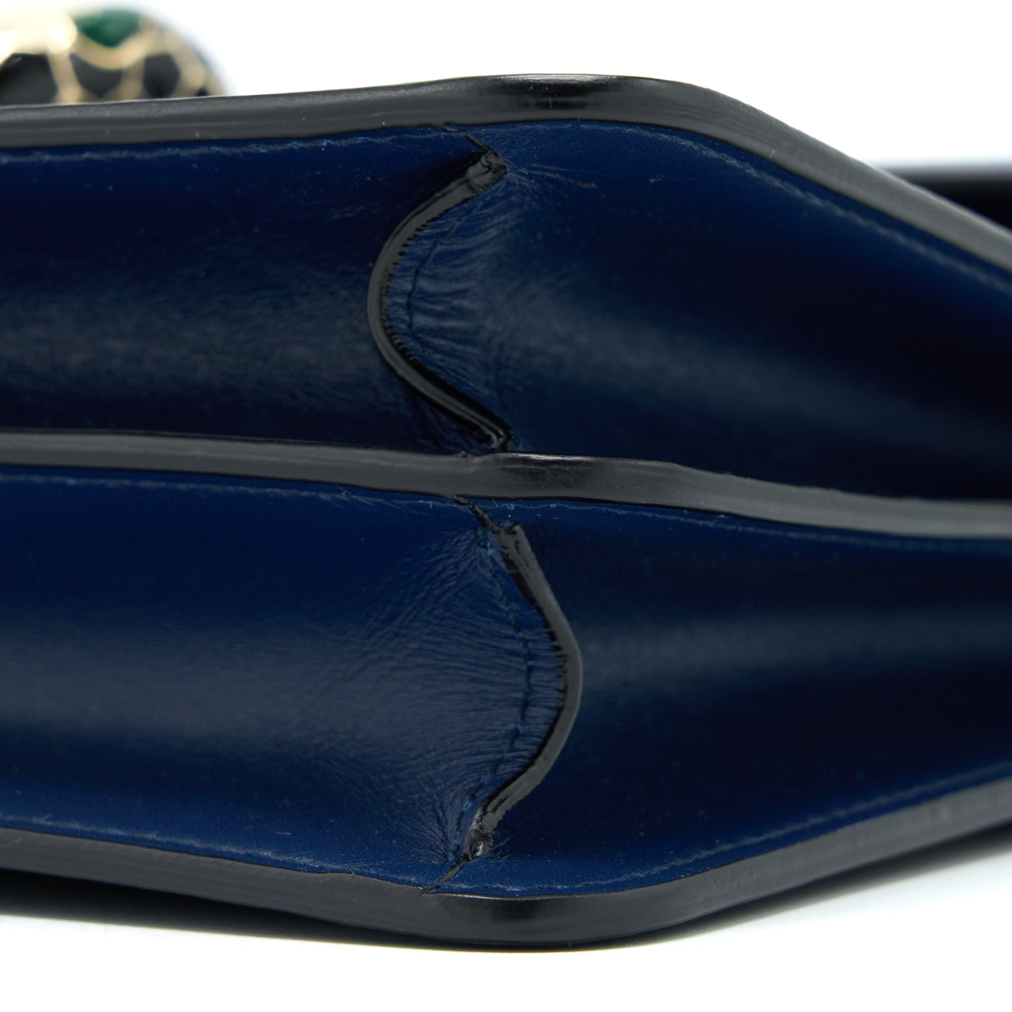 BVLGARI SERPENTI FOREVER TOP HANDLE BAG CALFSKIN DARK BLUE LGHW