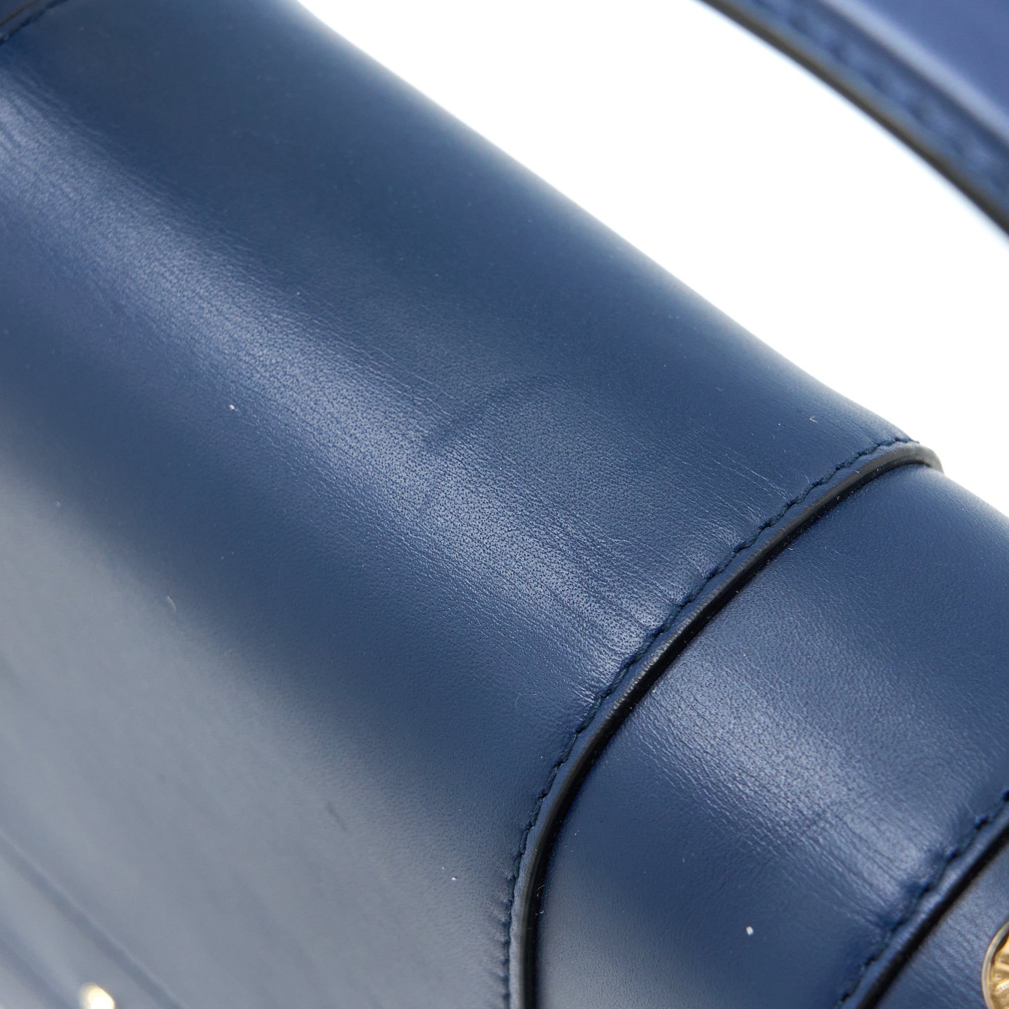 BVLGARI SERPENTI FOREVER TOP HANDLE BAG CALFSKIN DARK BLUE LGHW
