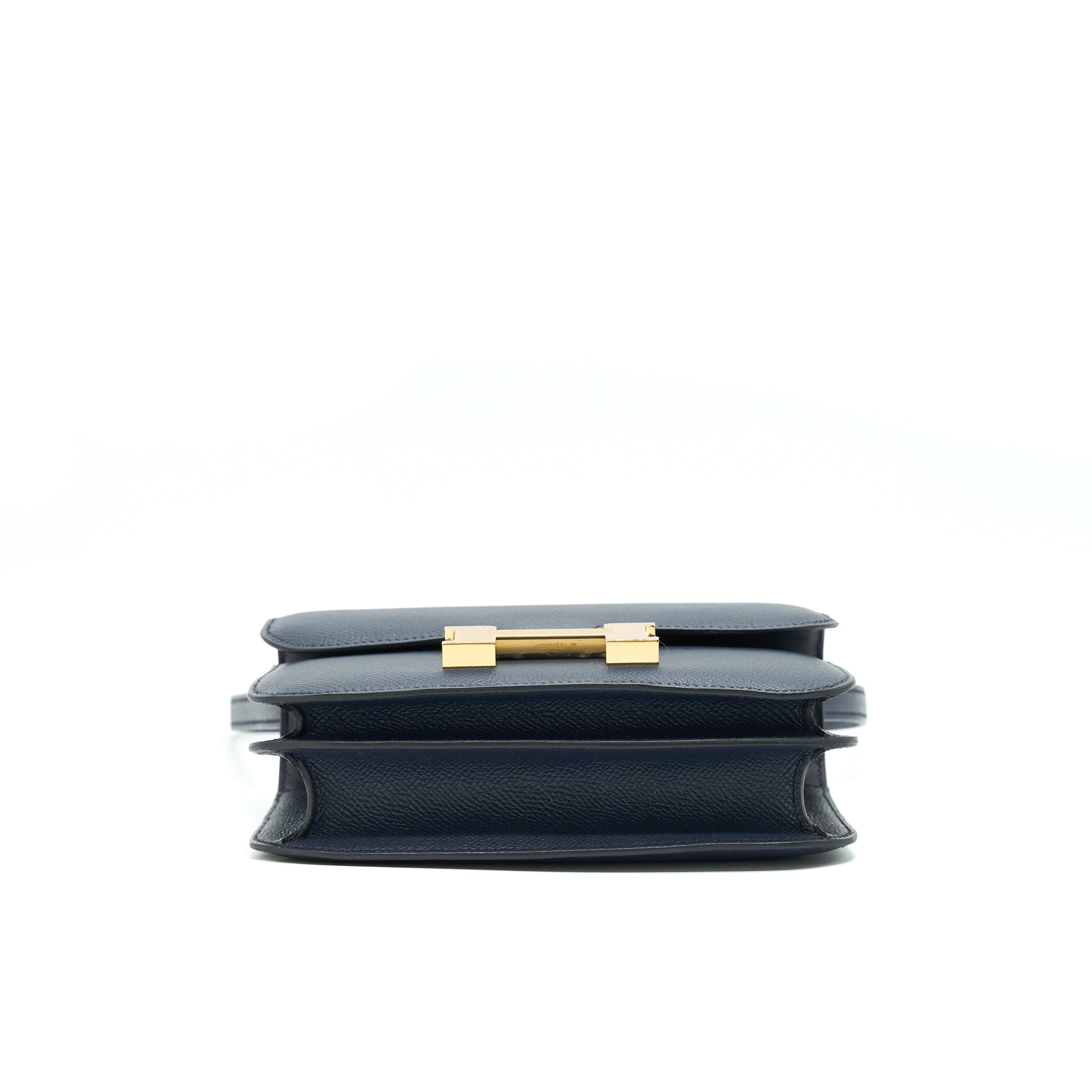 HERMES MINI CONSTANCE BLUE INDIGO GHW