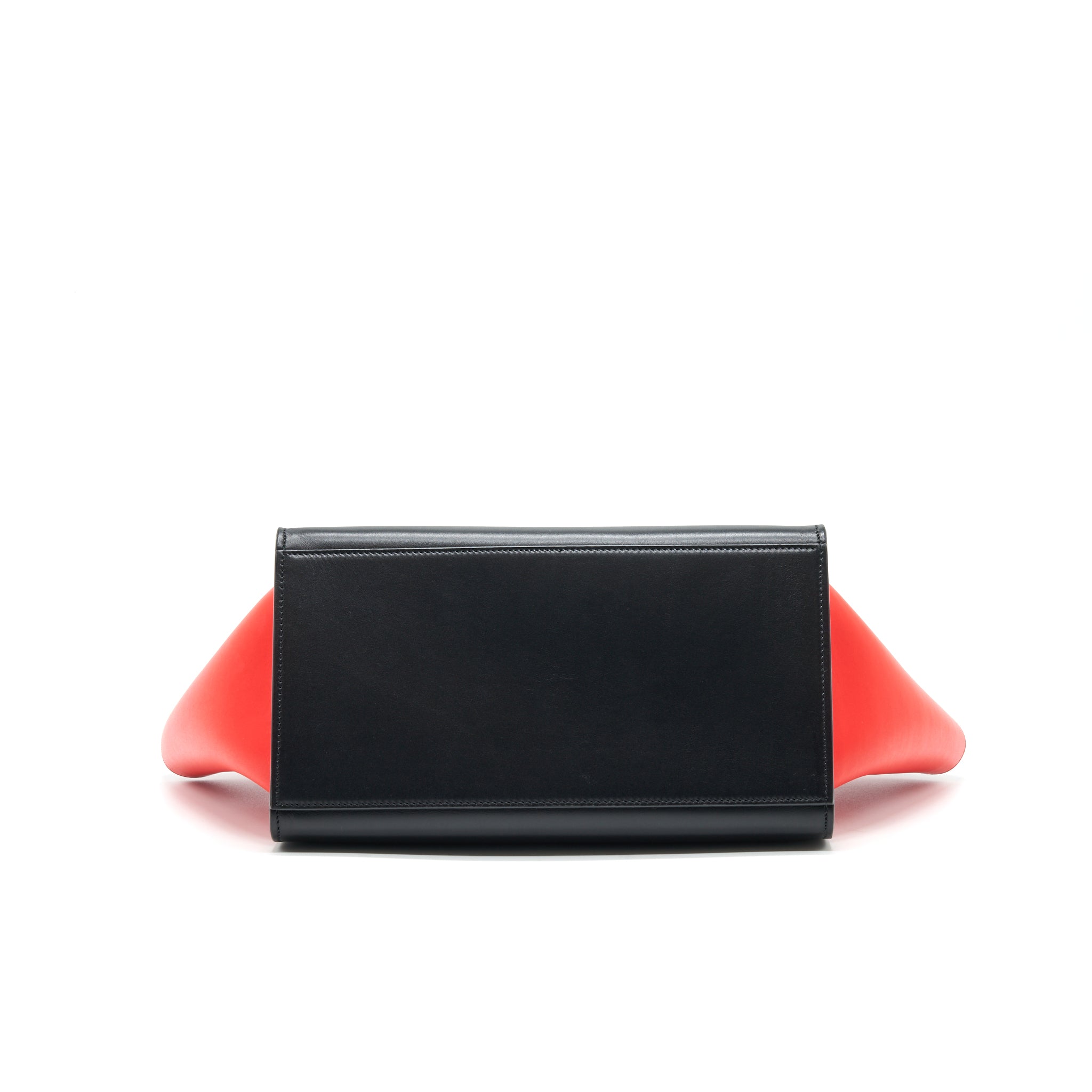 CELINE SMALL TRAPEZE BAG MULTI COLOR GREY/ BLACK/ ORANGE