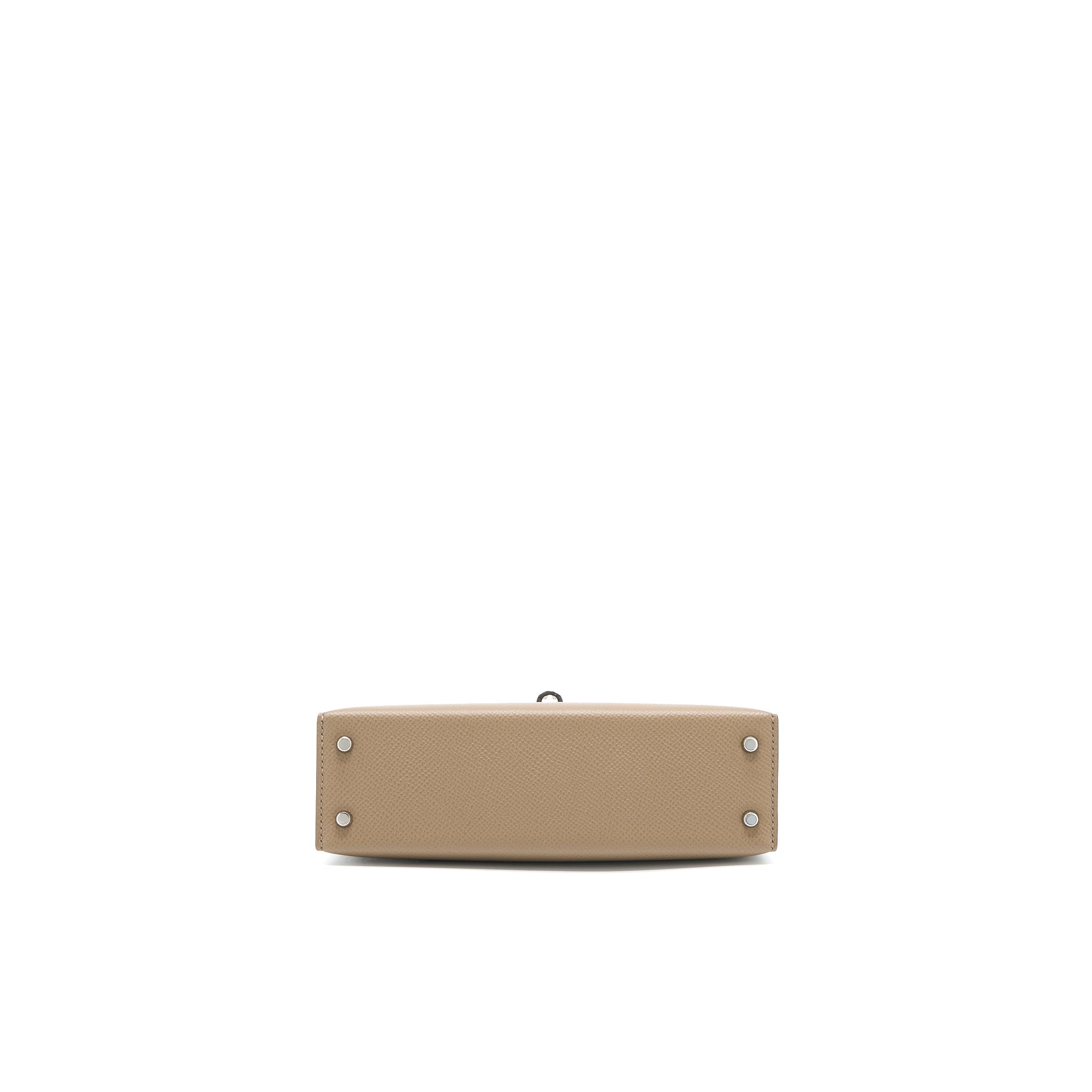 HERMES MINI KELLY 20CM EPSOM ETOUPE / ALEZAN / BISCUIT SHW
