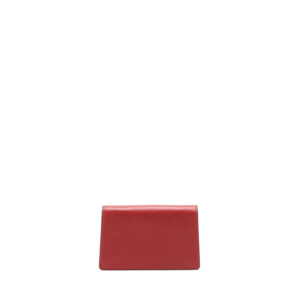 GUCCI DIONYSUS SUPER MINI LEATHER BAG RED SHW
