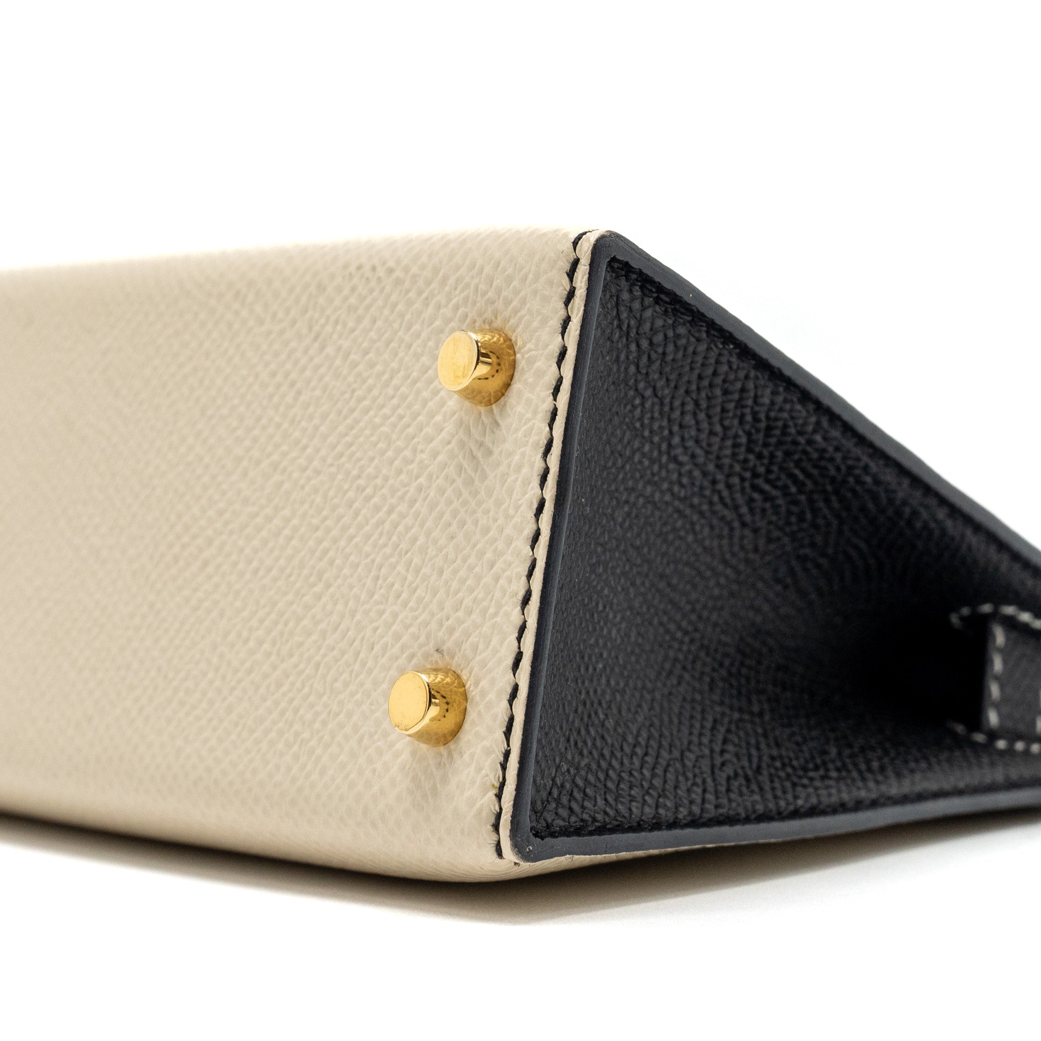 HERMES MINI KELLY SPECIAL ORDER EPSOM NATA/BLACK GHW
