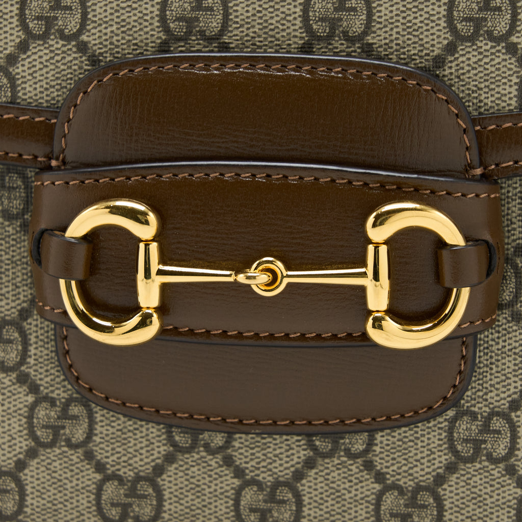 GUCCI HORSEBIT 1955 BAG GG SUPREME CANVAS GHW