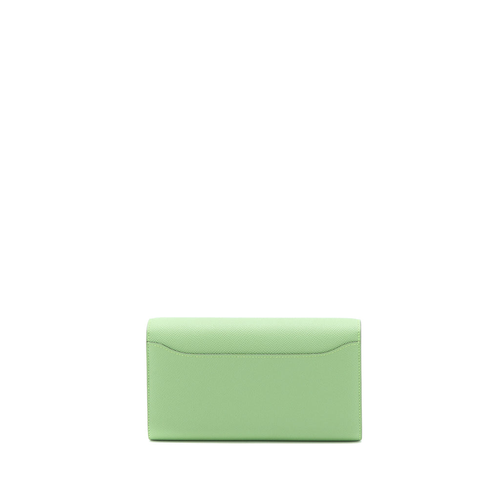 HERMES CONSTANCE TO GO EPSOM VERT CRIQUET WITH ALLIGATOR MULTICOLOUR BUCKLE GHW