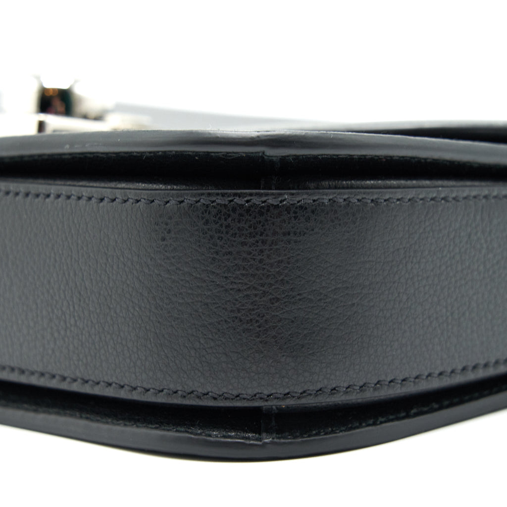 PRADA PATTINA IN GLACE BAG CALFSKIN BLACK SHW