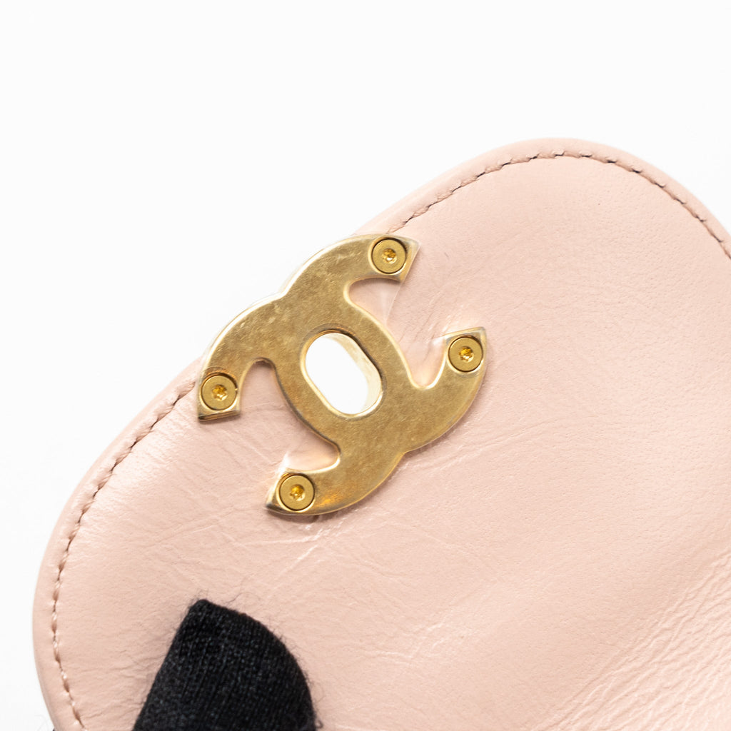 CHANEL 23K MINI SHOPPING BAG CALFSKIN LIGHT PINK  BRUSHED GHW(MICROCHIP)