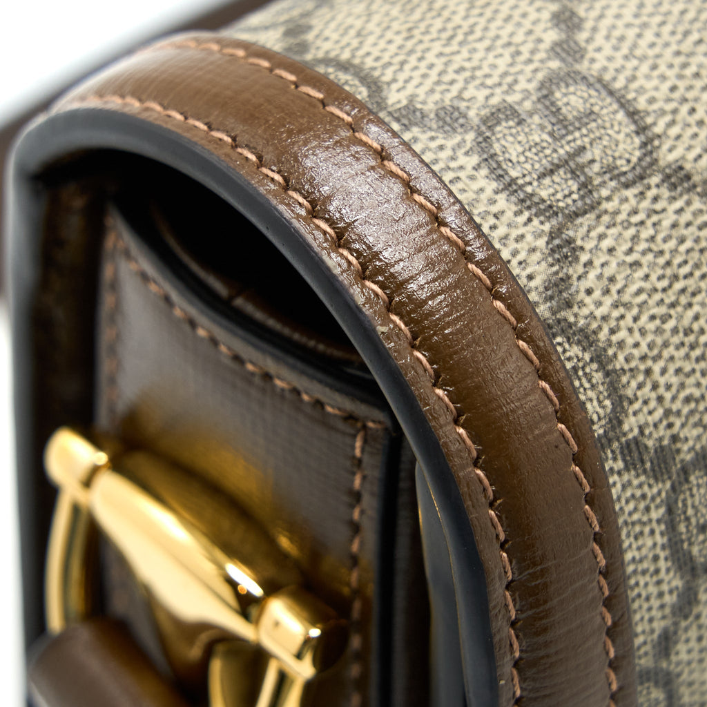 GUCCI HORSEBIT 1955 BAG GG SUPREME CANVAS GHW