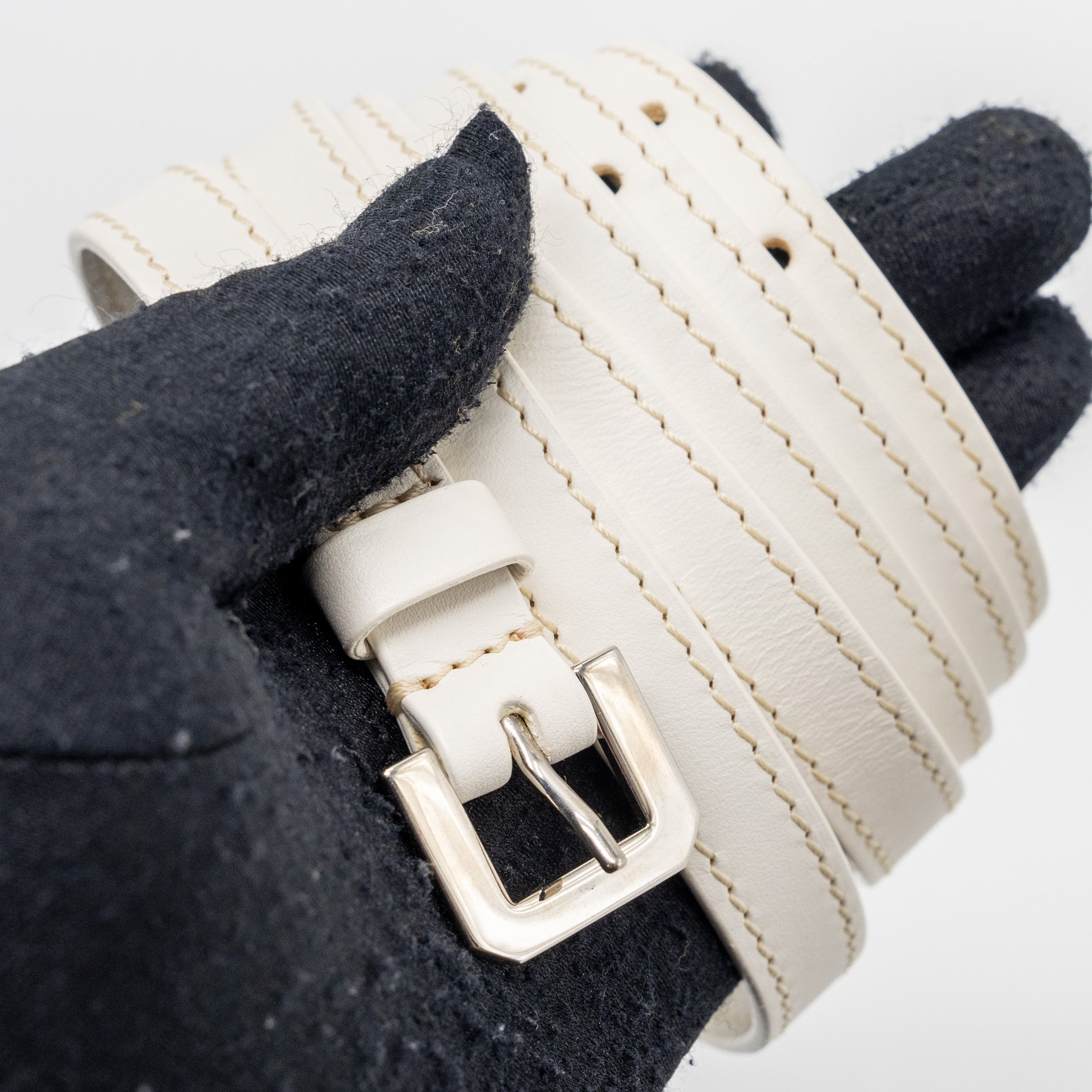 GOYARD STRUCTURE SAIGON PM BAG CANVAS / CALFSKIN WHITE SHW