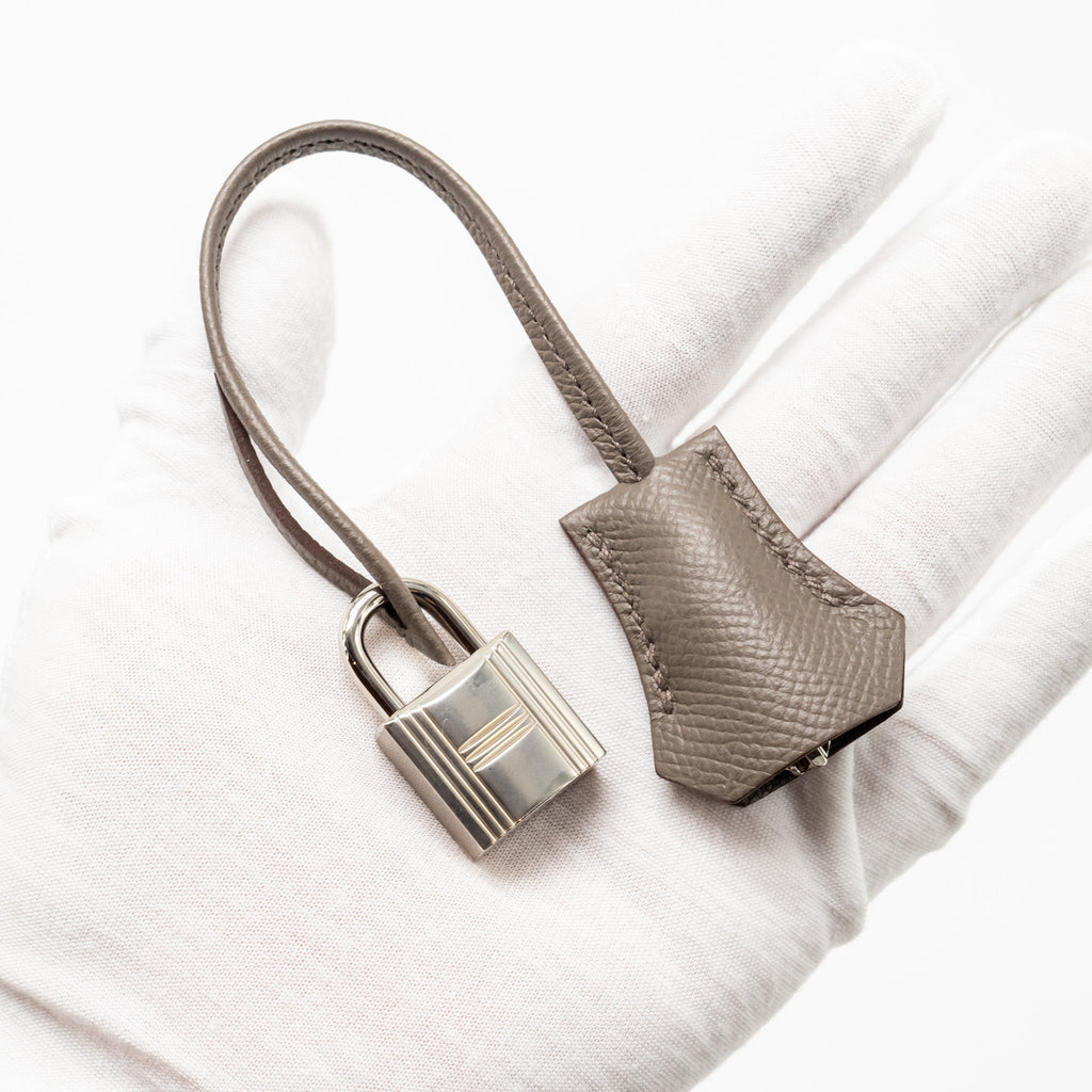 HERMES KELLY 25 EPSOM GRIS ETAIN SHW