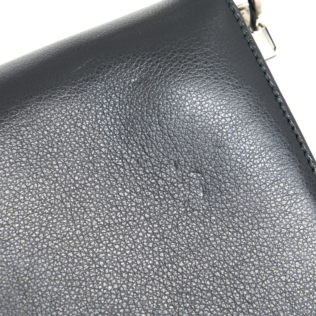 PRADA PATTINA IN GLACE BAG CALFSKIN BLACK SHW