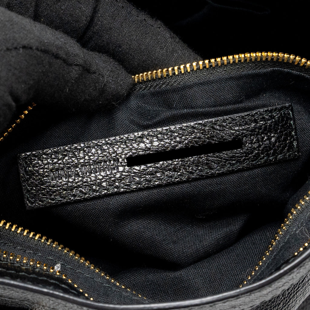 BALENCIAGA CLASSIC CITY BAG LEATHER BLACK GHW