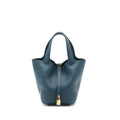 HERMES PICOTIN 18 LOCK BAG CLEMENCE 6O VERT CYPRES GHW