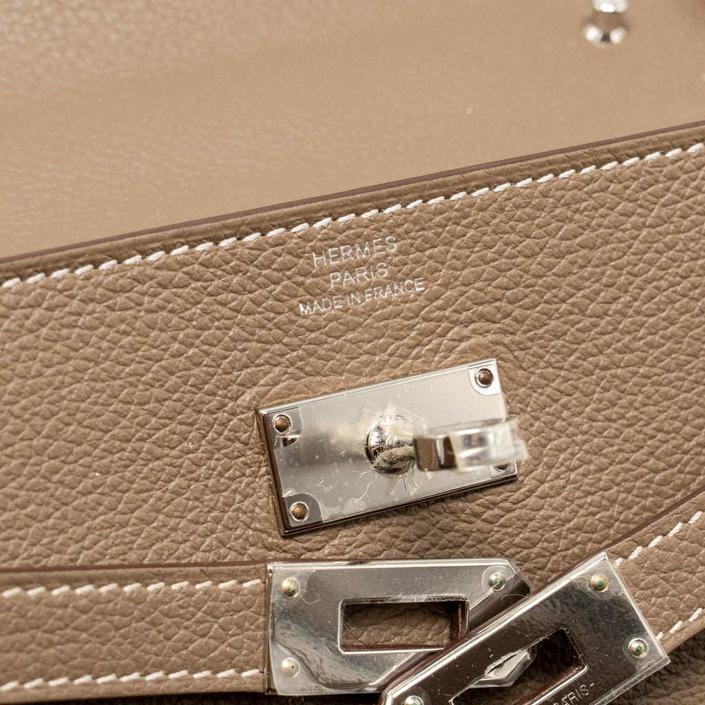HERMES CLASSIC KELLY TO GO EVERCOLOR ETOUPE SHW