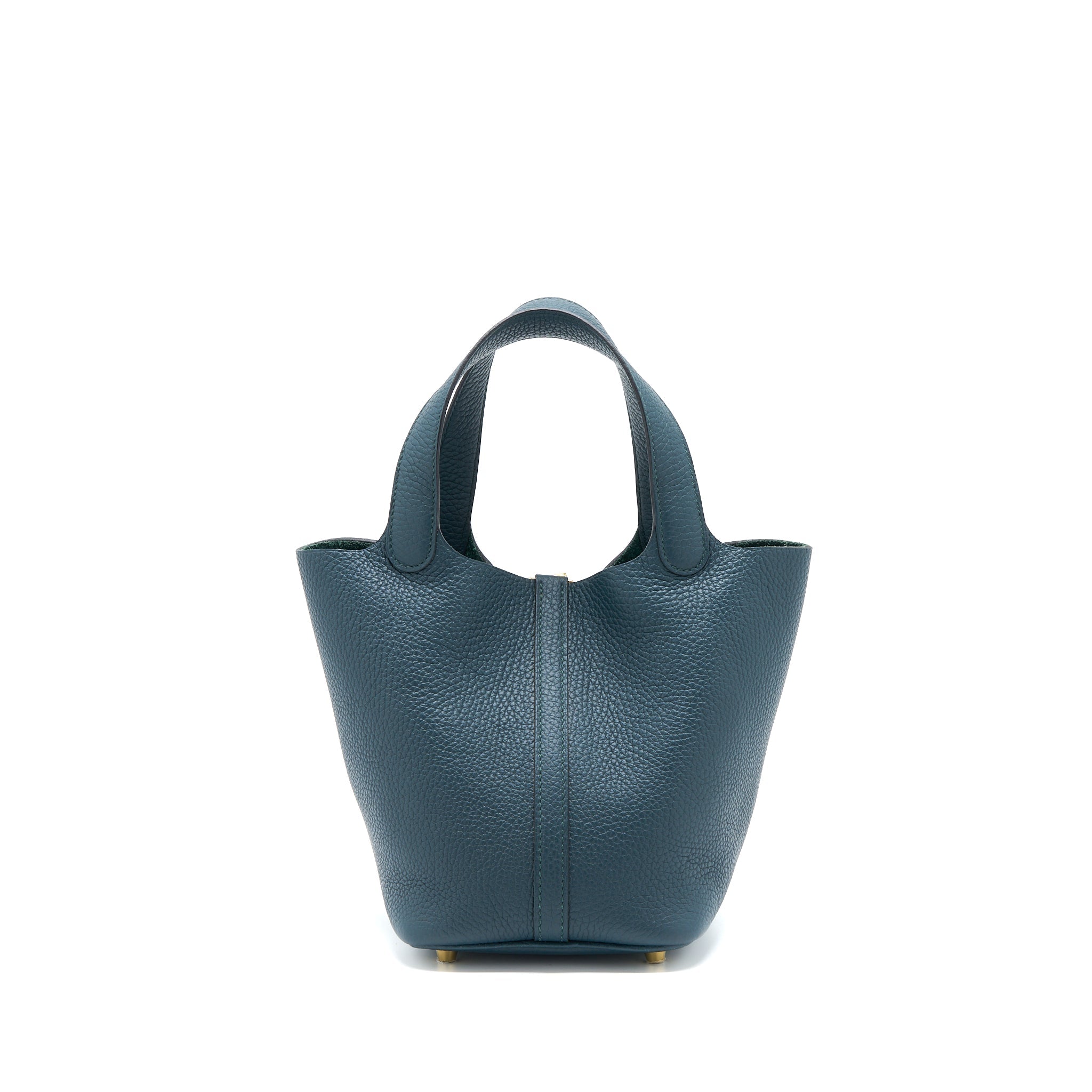 HERMES PICOTIN 18 LOCK BAG CLEMENCE 6O VERT CYPRES GHW