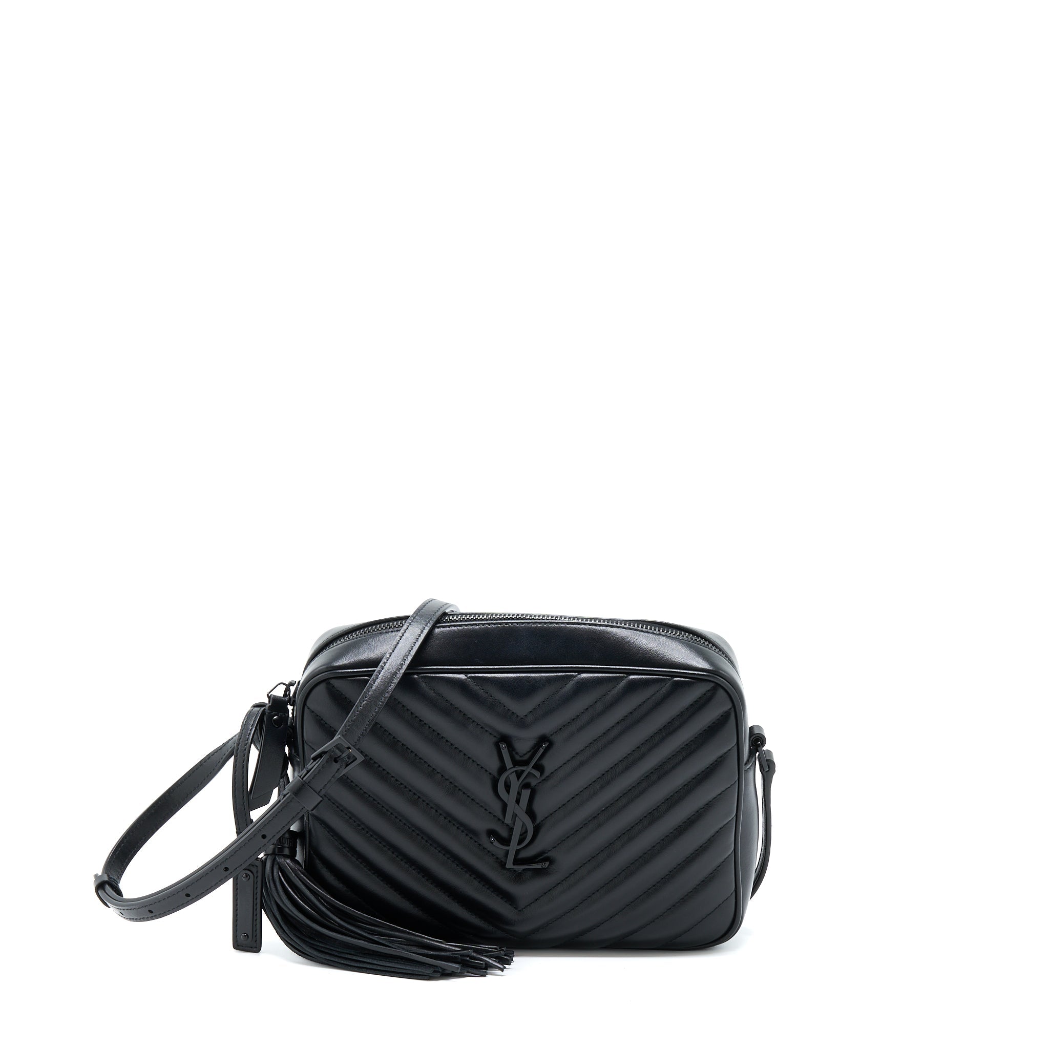 SAINT LAURENT/YSL LOU CAMERA BAG CALFSKIN SO BLACK