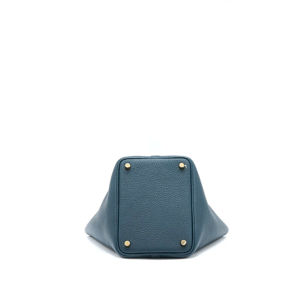 HERMES PICOTIN 18 LOCK BAG CLEMENCE 6O VERT CYPRES GHW