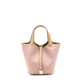 HERMES PICOTIN 18 LUCKY DAISY SWIFT CHAI/ROSE/BLANC SHW