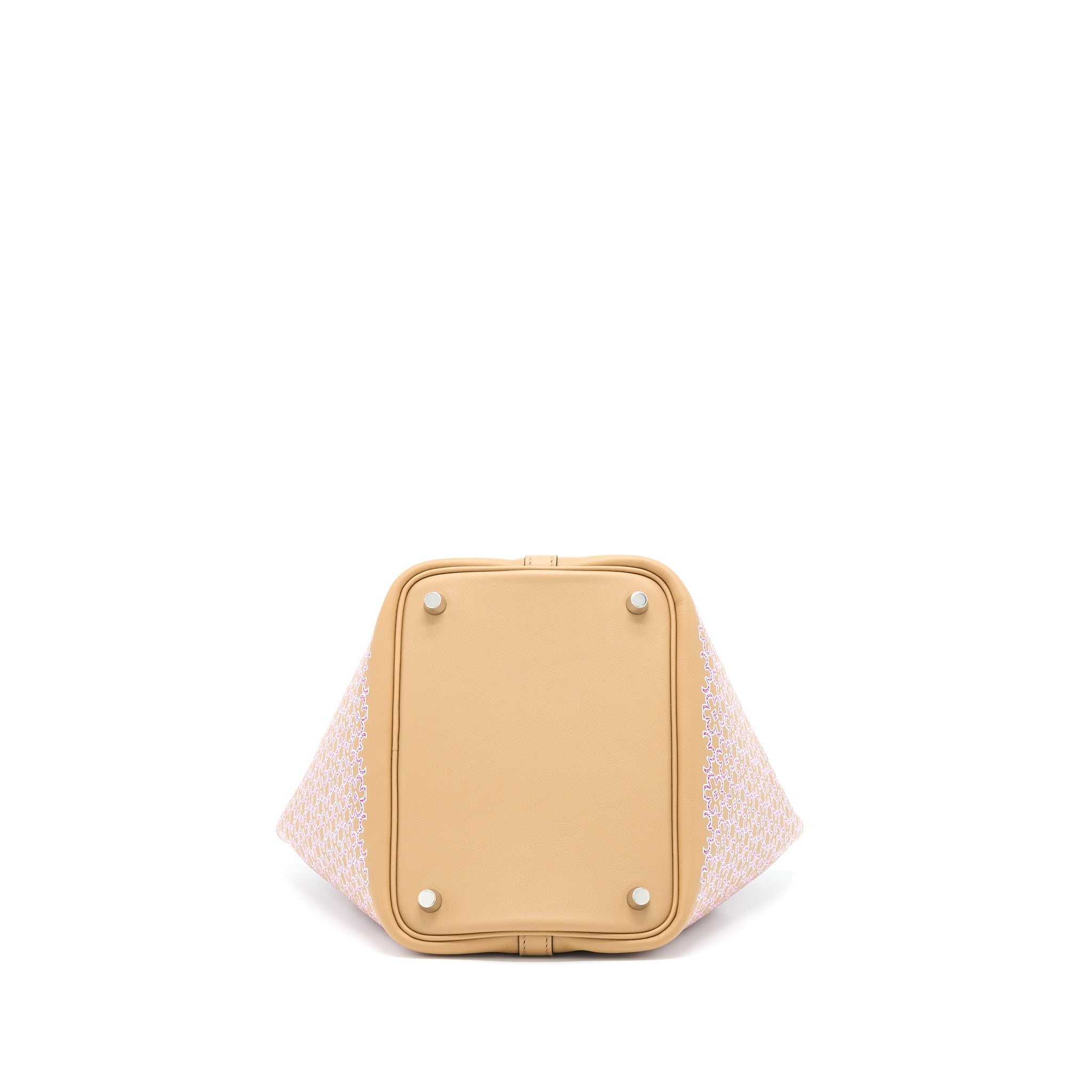 HERMES PICOTIN 18 LUCKY DAISY SWIFT CHAI/ROSE/BLANC SHW