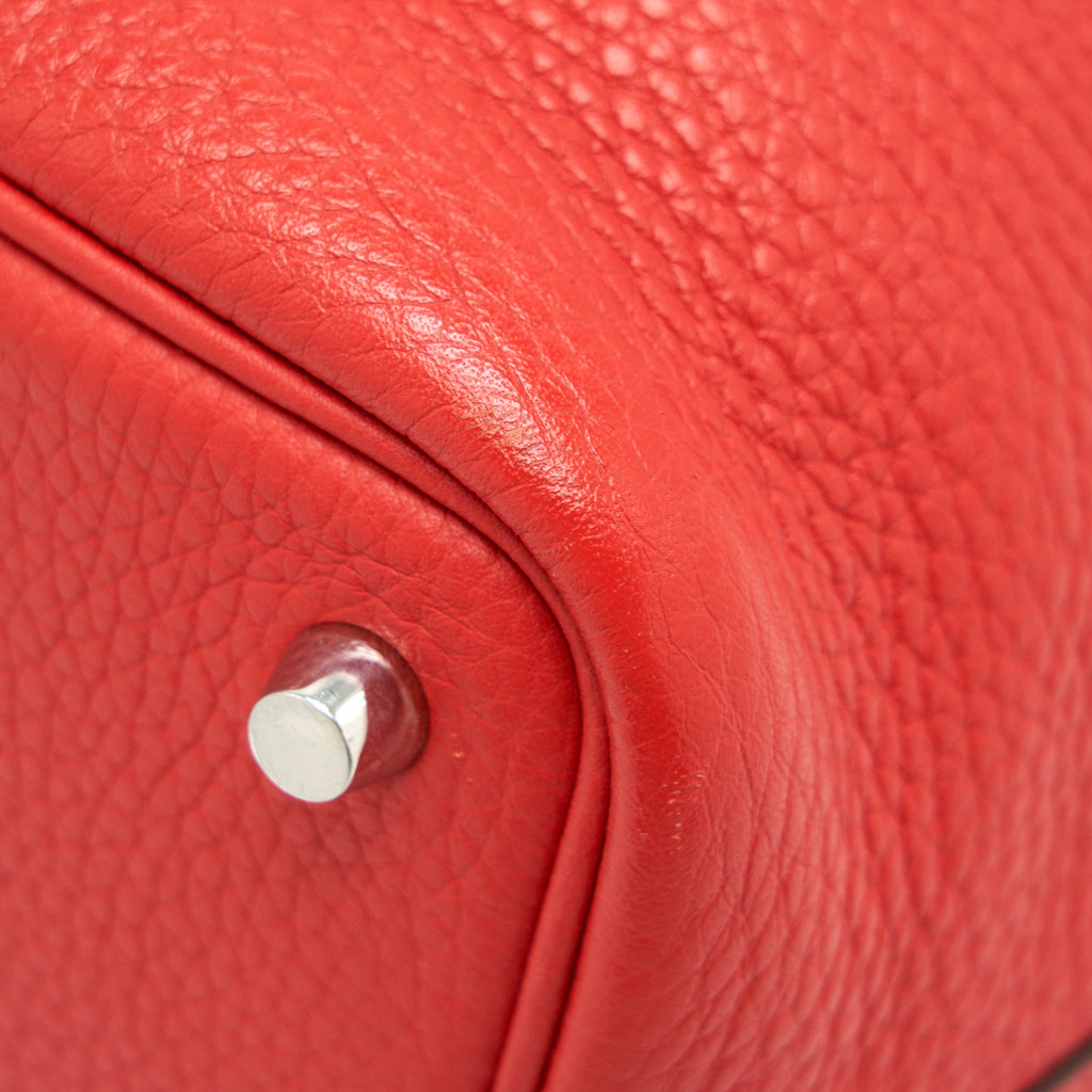 HERMES PICOTIN 18 LOCK BAG ROUGE TOMATE SHW