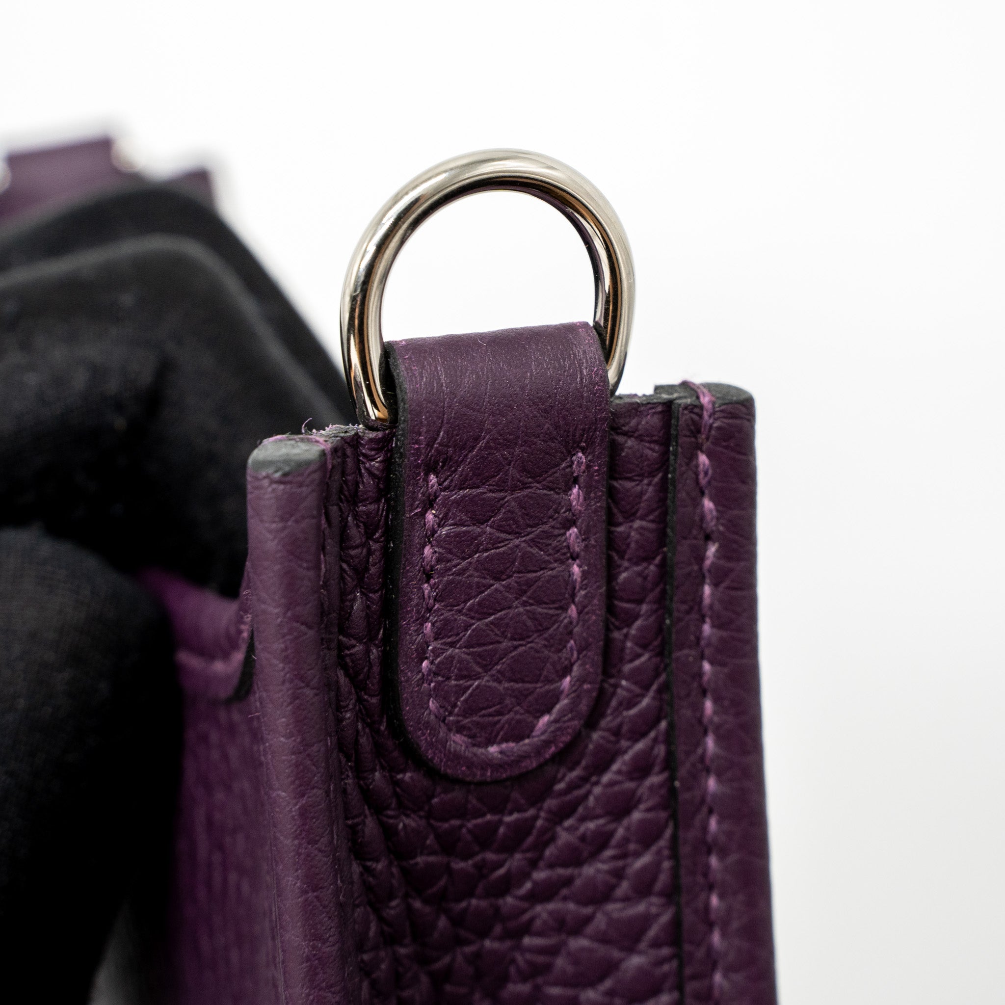 HERMES MINI EVELYNE CLEMENCE CASSIS/ROUGE GRENAT SHW