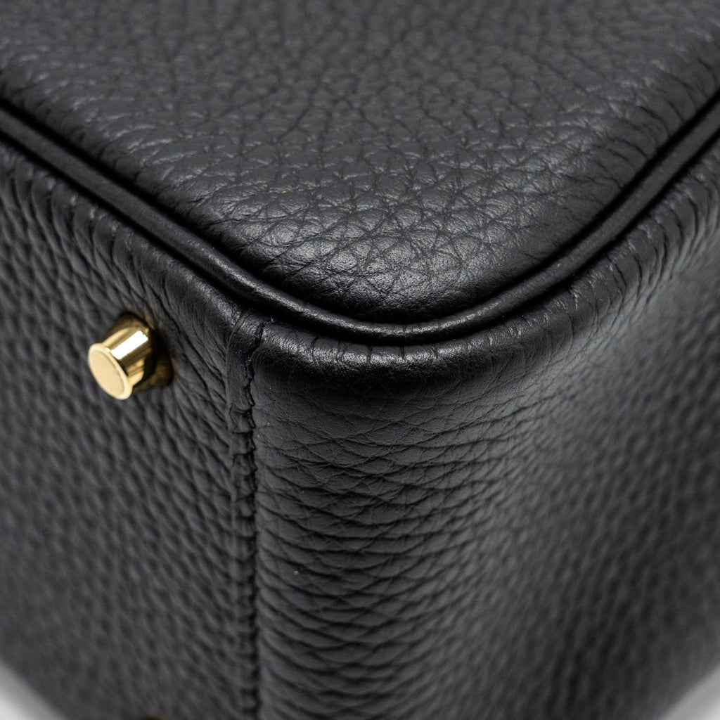 HERMES MINI LINDY CLEMENCE BLACK GHW