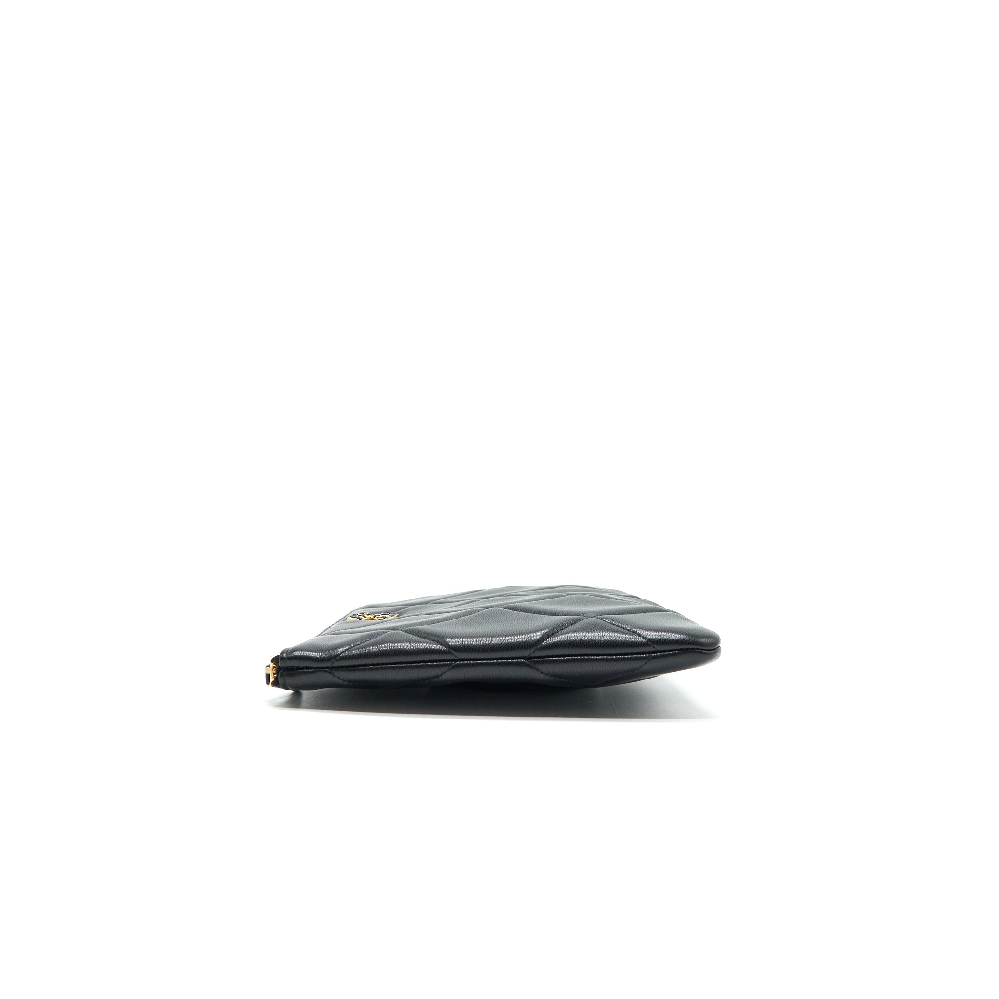 CHANEL 19 POUCH BLACK GHW
