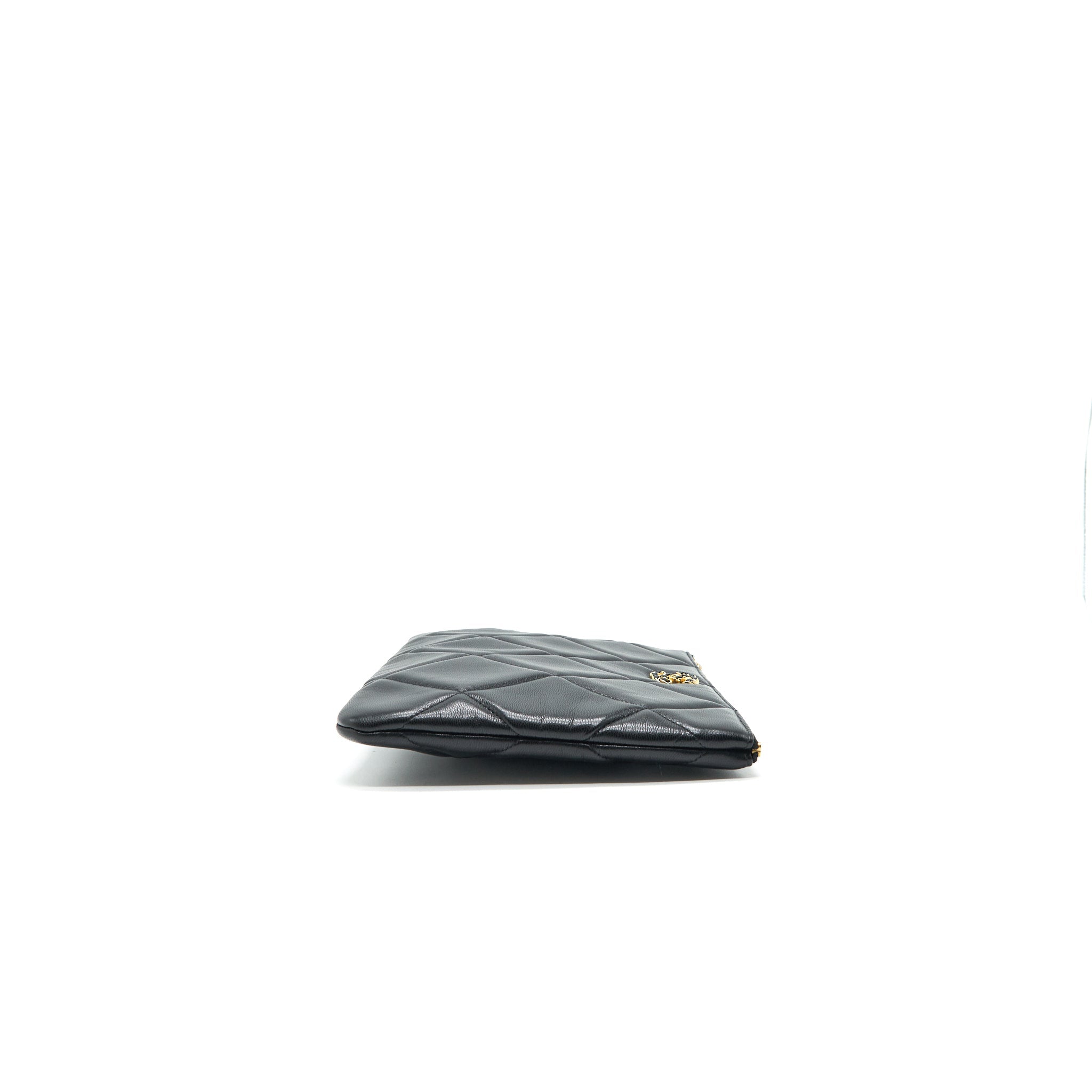 CHANEL 19 POUCH BLACK GHW