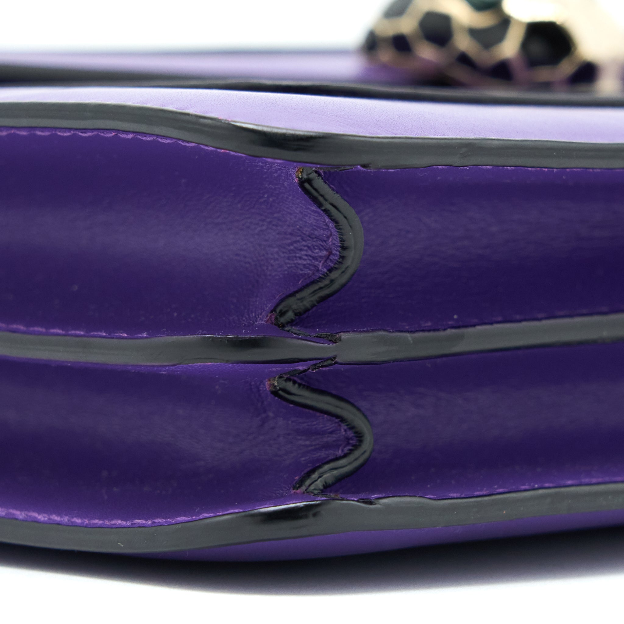 BVLGARI SERPENTI FOREVER SHOULDER BAG CALFSKIN PURPLE GHW