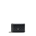 CHANEL CLASSIC WALLET ON CHAIN LAMBSKIN BLACK SHW