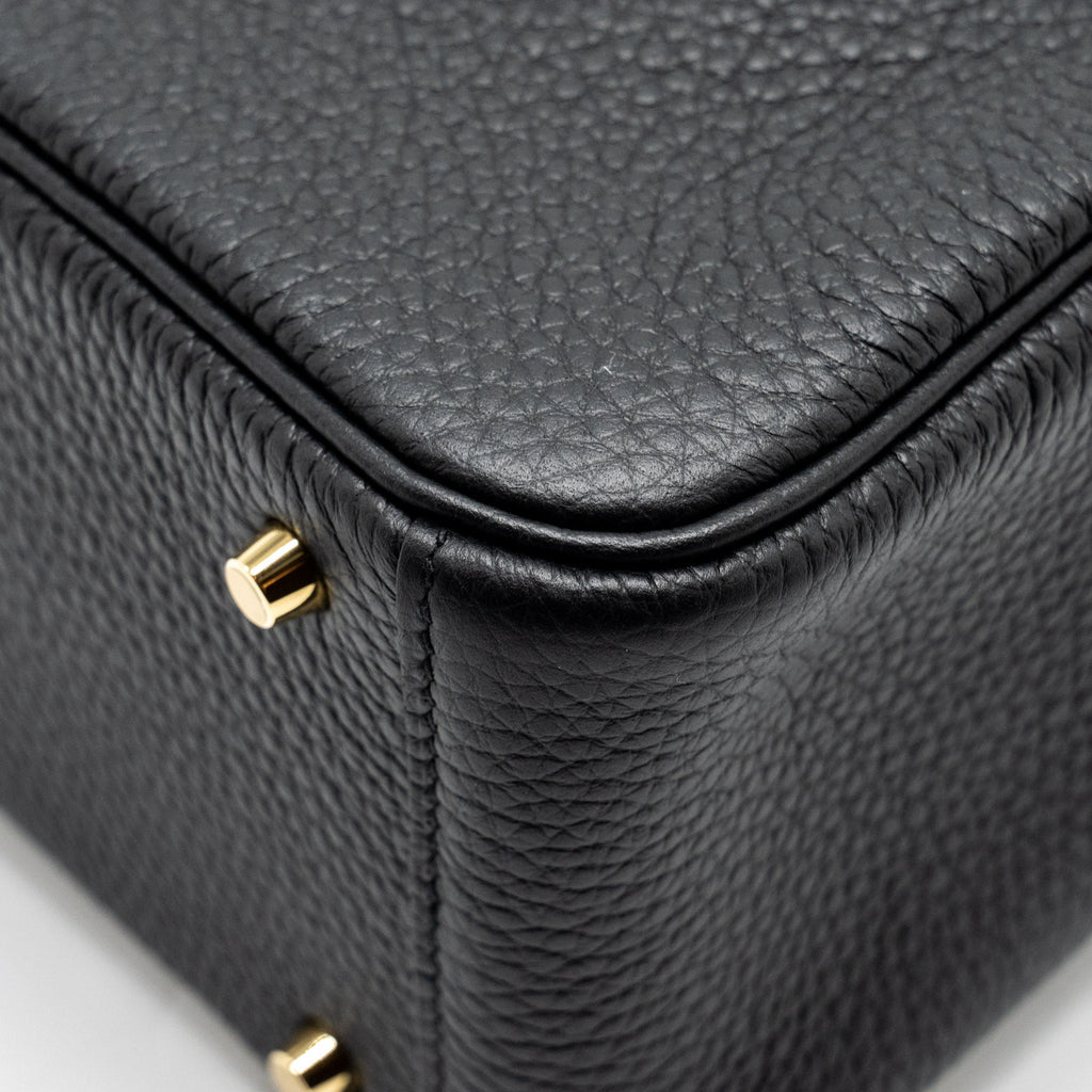 HERMES MINI LINDY CLEMENCE BLACK GHW
