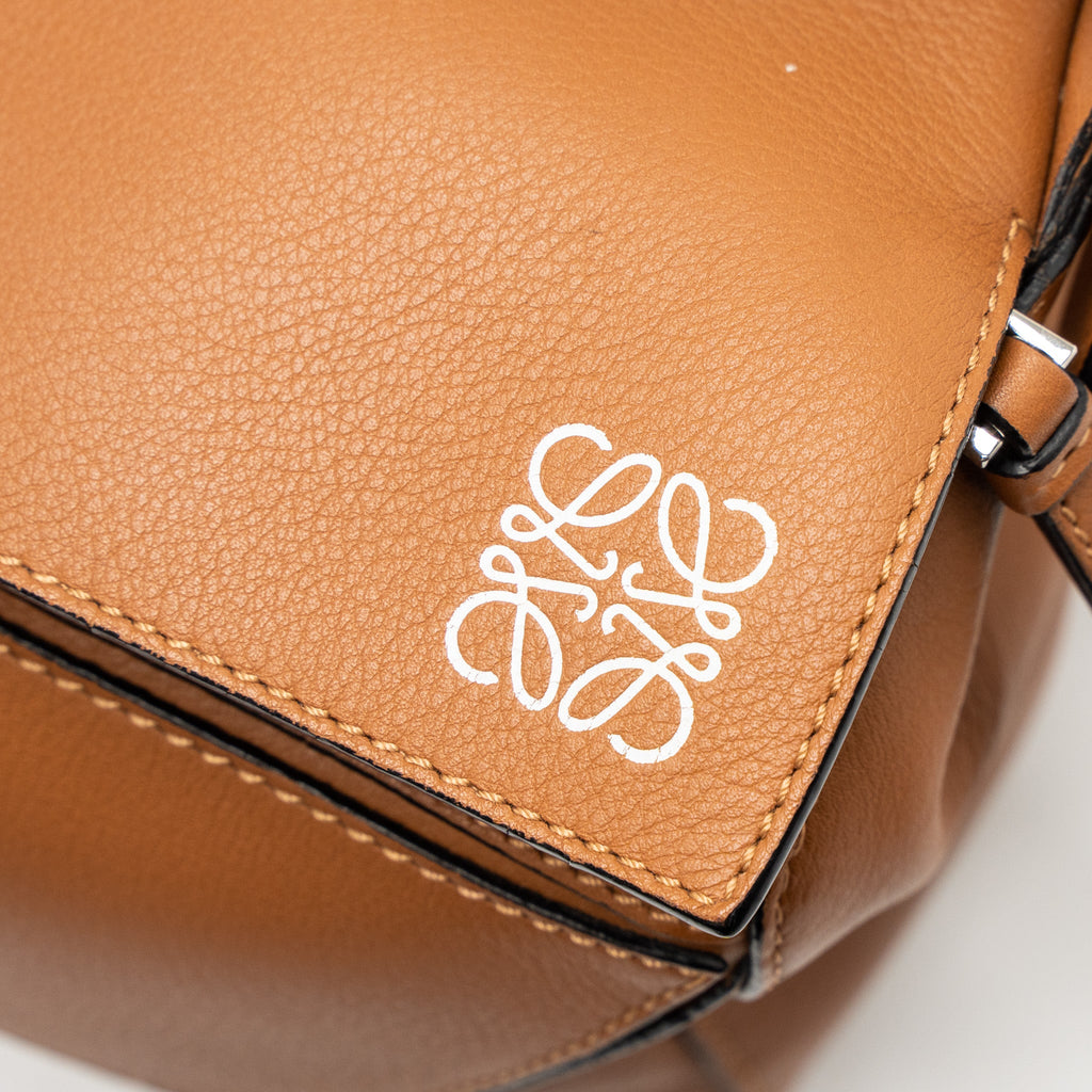 LOEWE MEDIUM PUZZLE BAG CALFSKIN TAN SHW