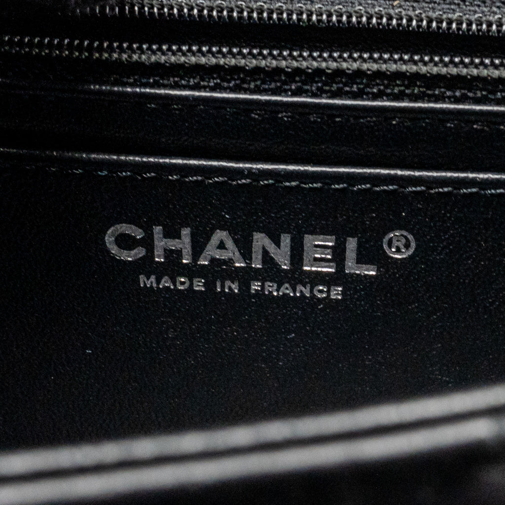 CHANEL MINI 2.55 REISSUE FLAP BAG CHEVRON AGED CALFSKIN SO BLACK