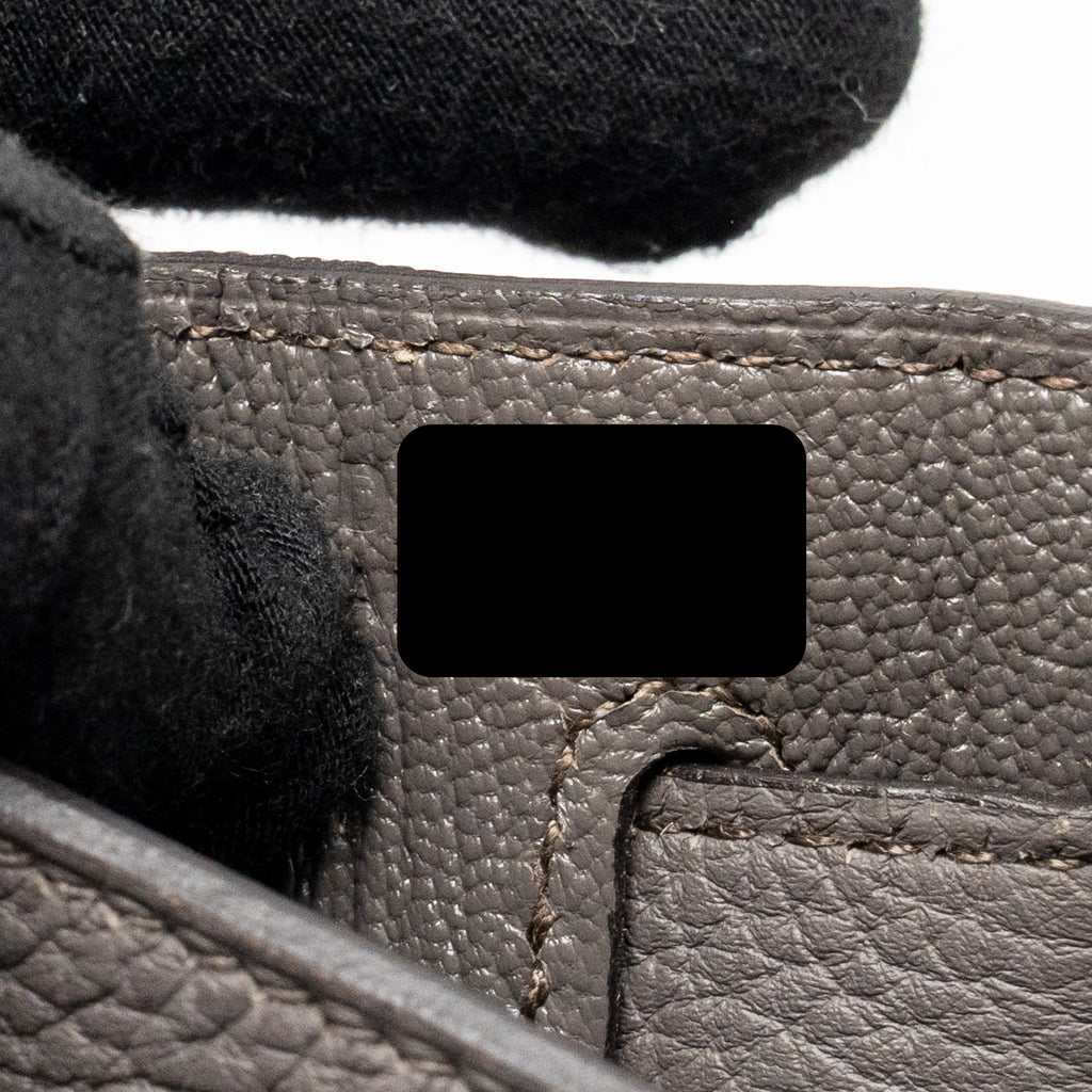 HERMES KELLY 32 TOGO 8F GRIS ETAIN GHW