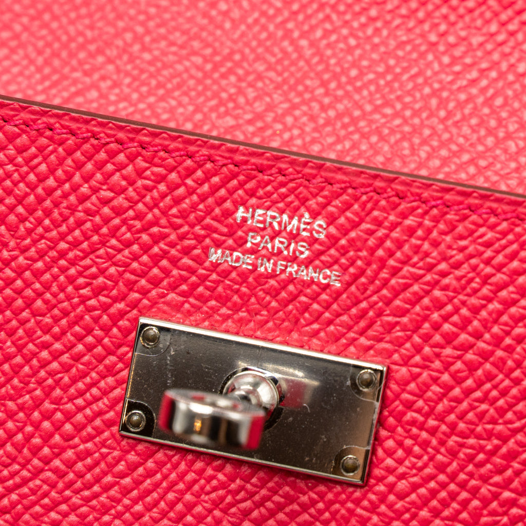 HERMES KELLY LONG WALLET EPSOM ROSE EXTREME SHW