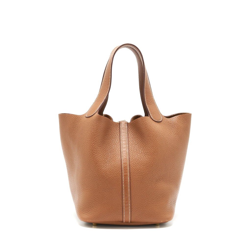 HERMES PICOTIN 22 LOCK BAG GOLD GHW