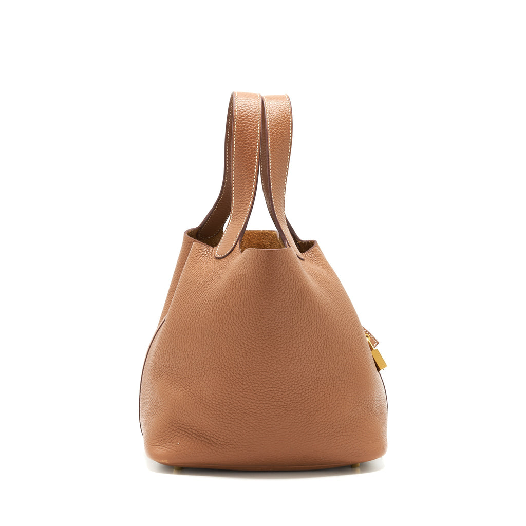 HERMES PICOTIN 22 LOCK BAG GOLD GHW