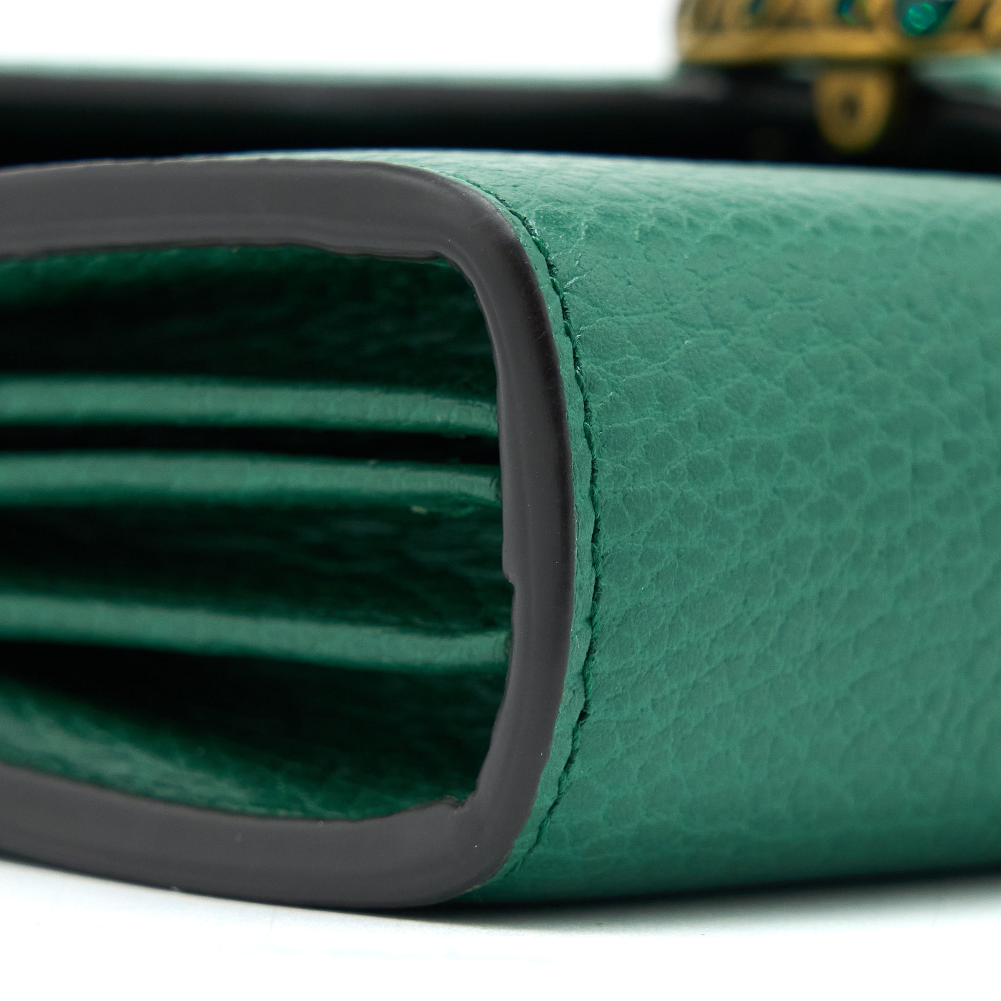 GUCCI DIONYSUS MINI CHAIN BAG CALFSKIN GREEN MULTICOLOUR HARDWARE