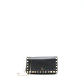 VALENTINO ROCKSTUD MINI FLAP CROSSBODY BAG BLACK LGHW
