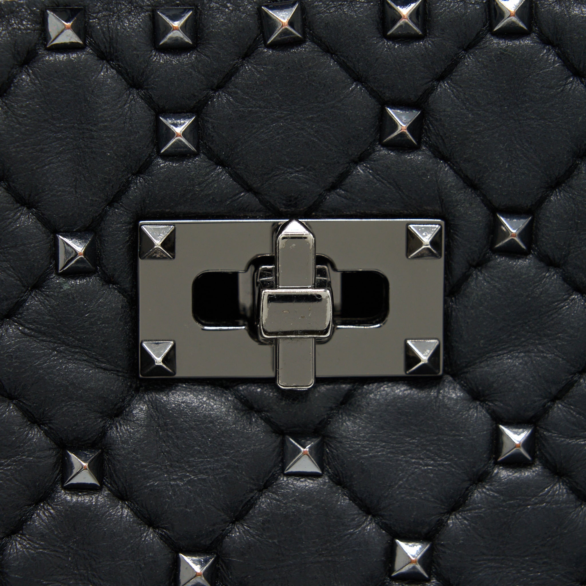 VALENTINO GARAVANI ROCKSTUD TOTE/SHOULDER BAG BLACK SHW