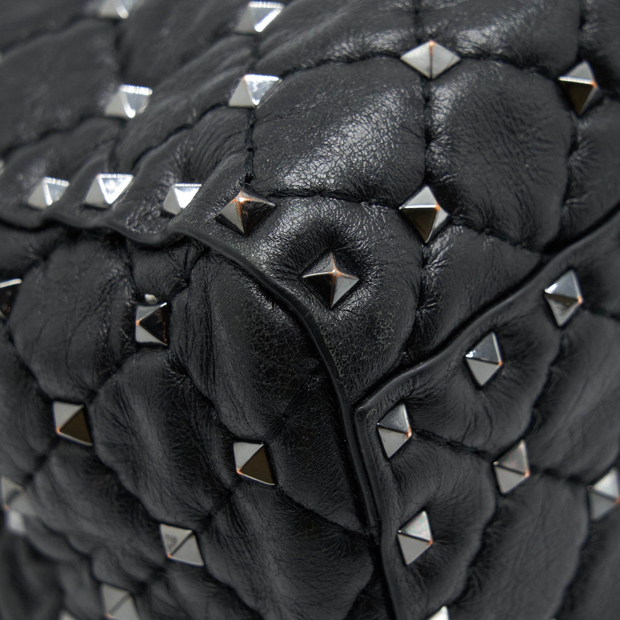 VALENTINO GARAVANI ROCKSTUD TOTE/SHOULDER BAG BLACK SHW