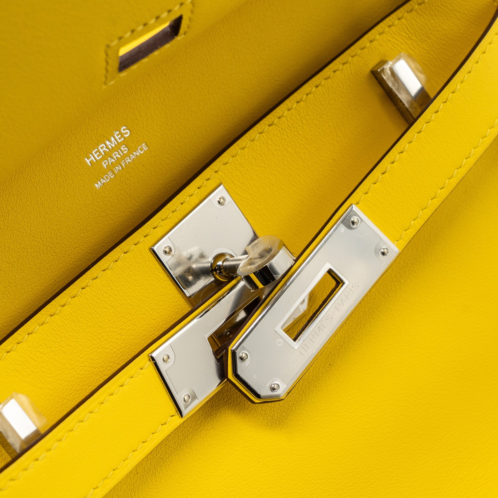 HERMES MINI JYPSIERE SWIFT/SANGLE WOOLY JAUNE NAPLES SHW
