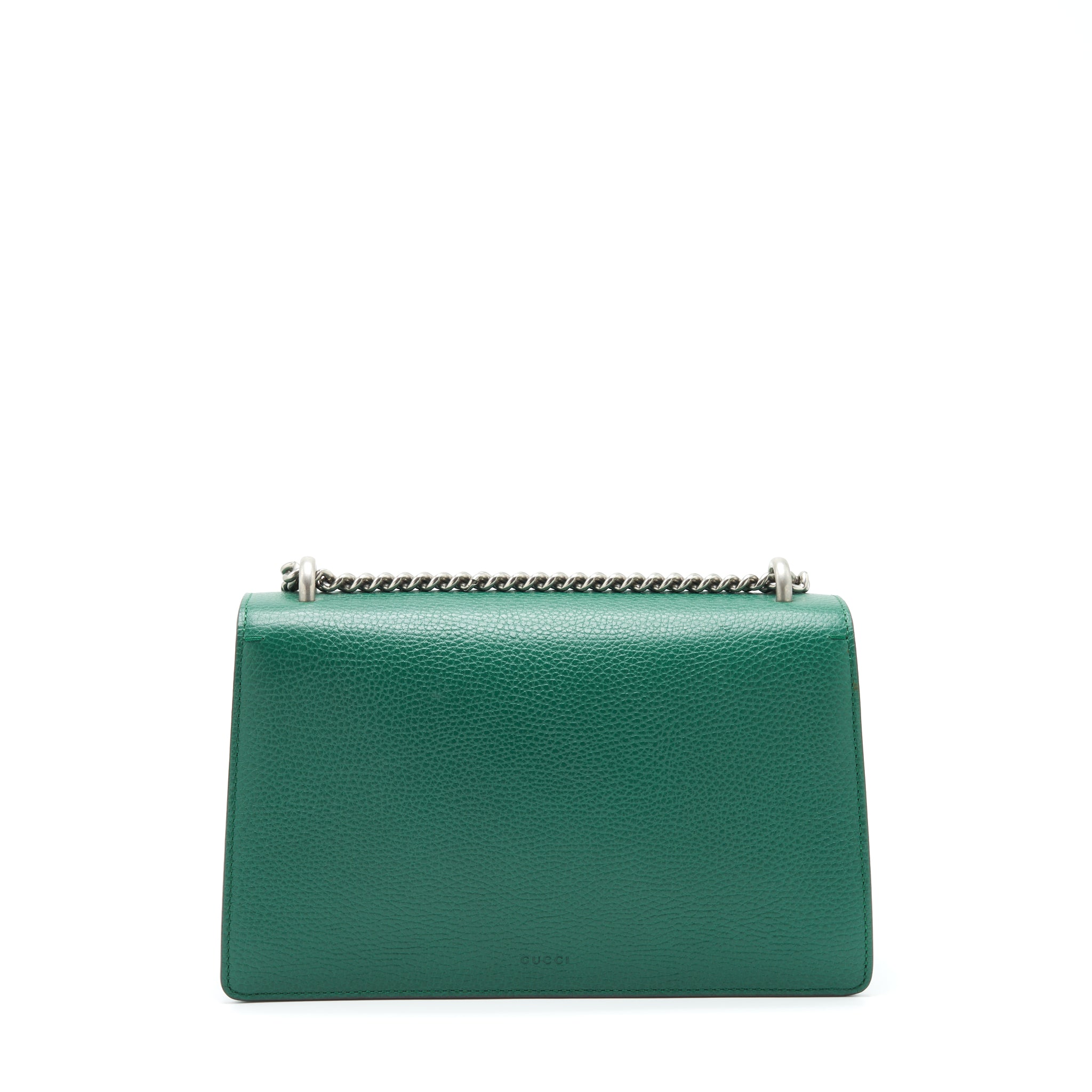 GUCCI DIONYSUS SMALL SHOULDER BAG GREEN WITH MULTICOLOUR HARDWARE