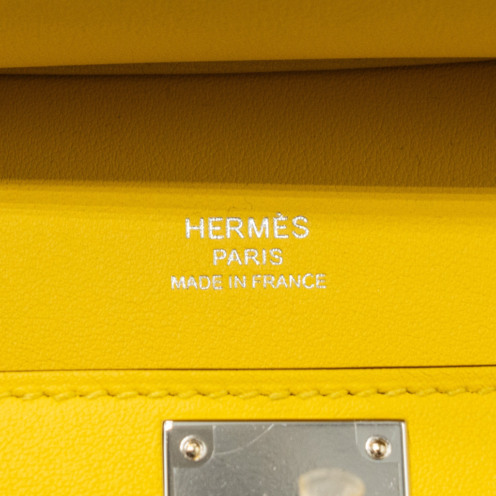 HERMES MINI JYPSIERE SWIFT/SANGLE WOOLY JAUNE NAPLES SHW