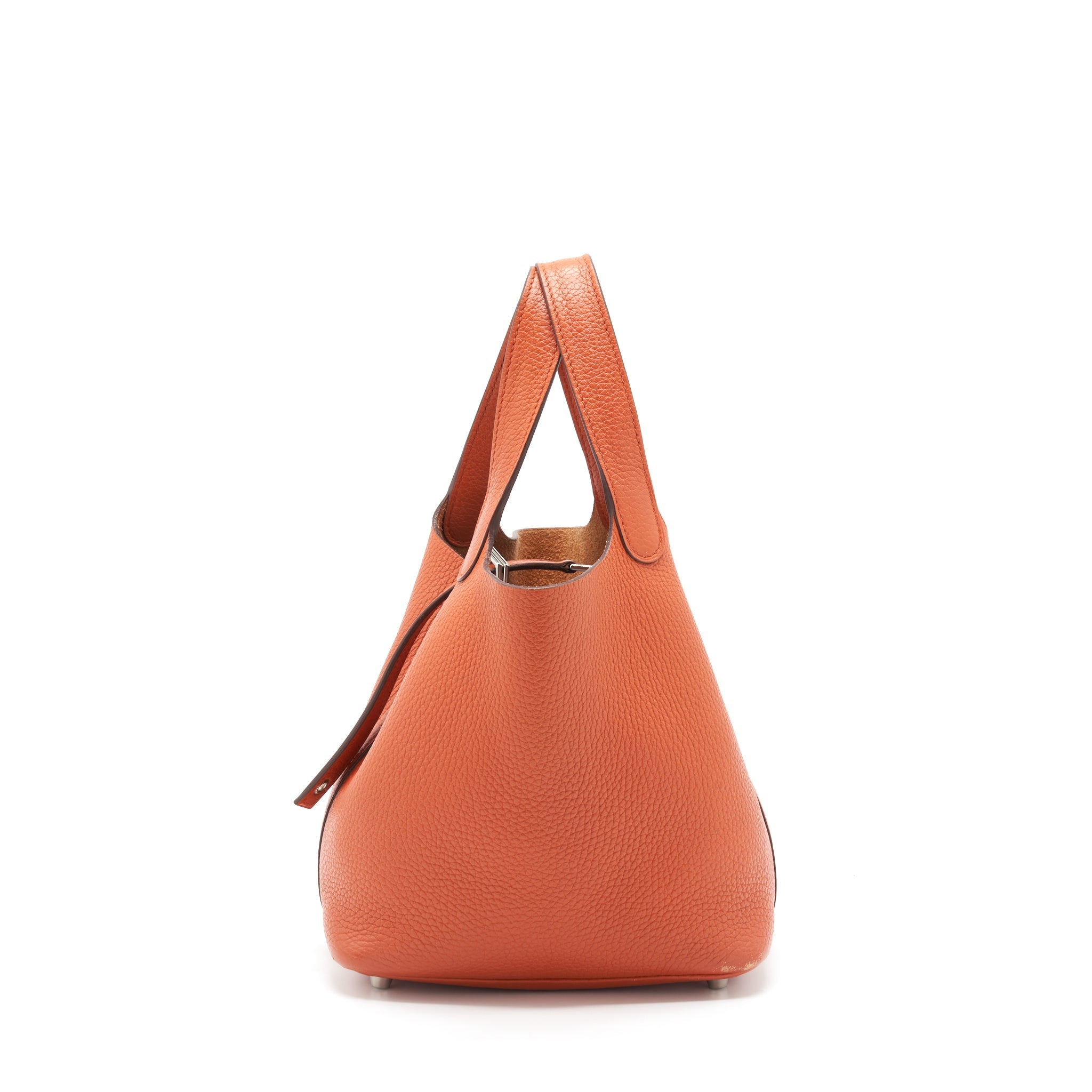 HERMES PICOTIN 18 LOCK BAG ORANGE SHW