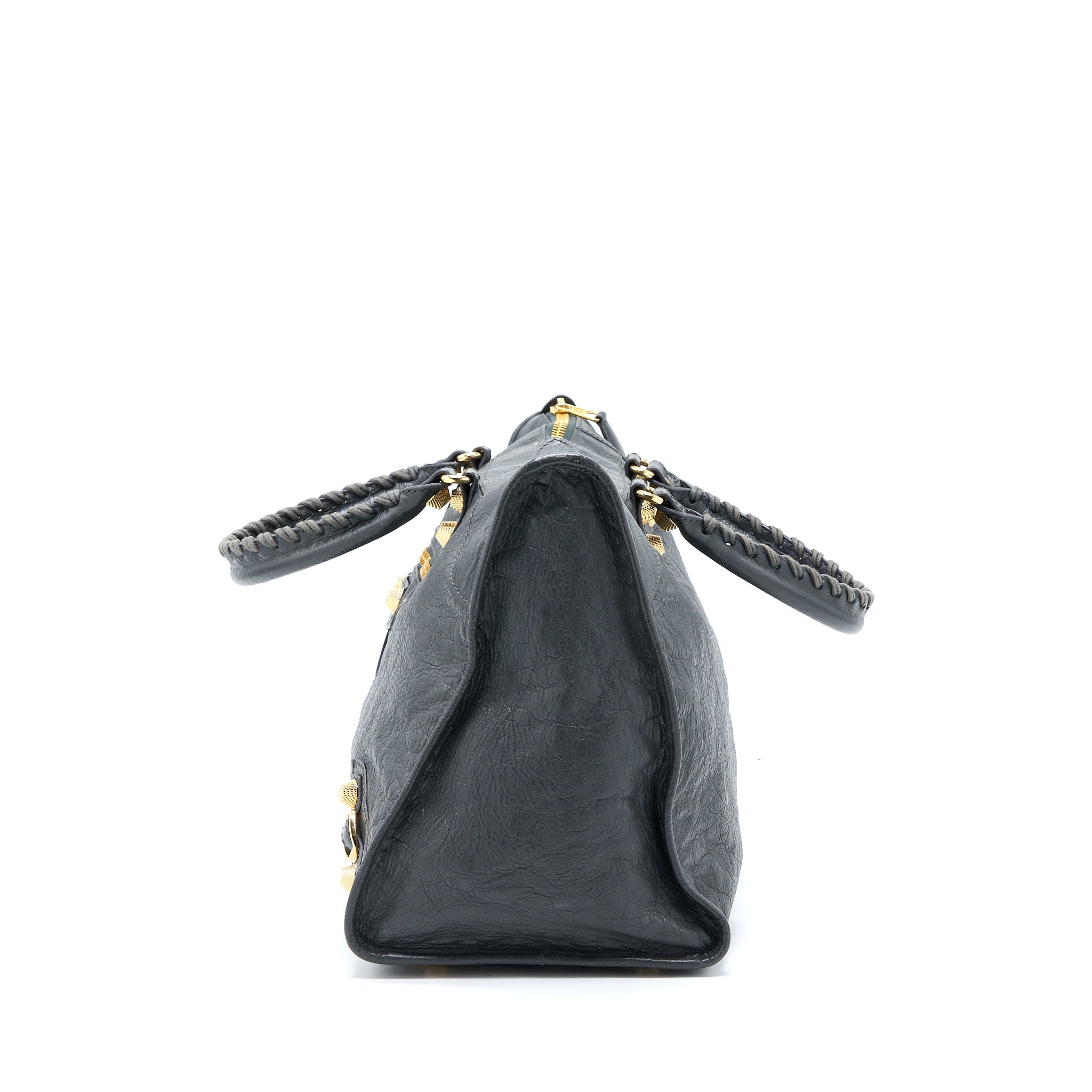 BALENCIAGA GIANT 12 WORK CITY BAG LAMBSKIN GRIS FOSSILE GHW