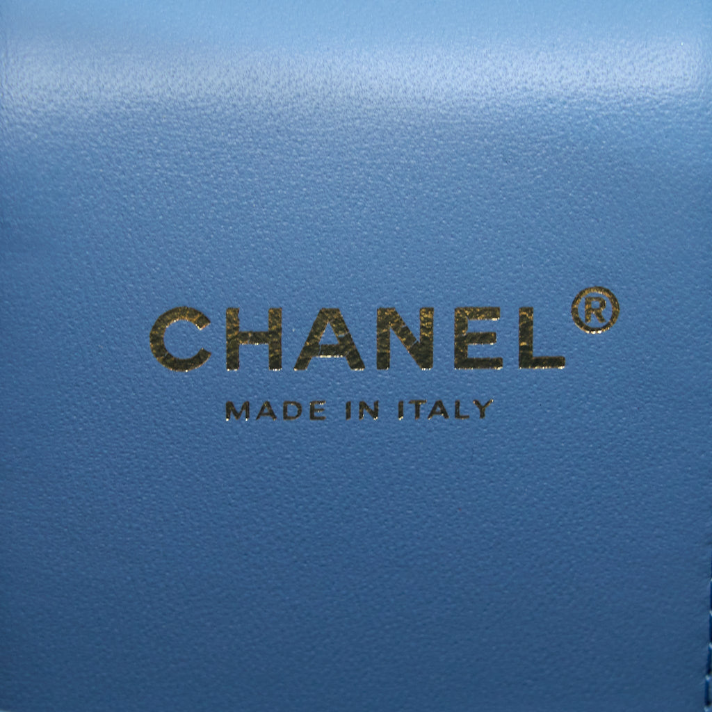 CHANEL VANITY CASE WITH CHAIN DENIM LGHW (MICROCHIP)